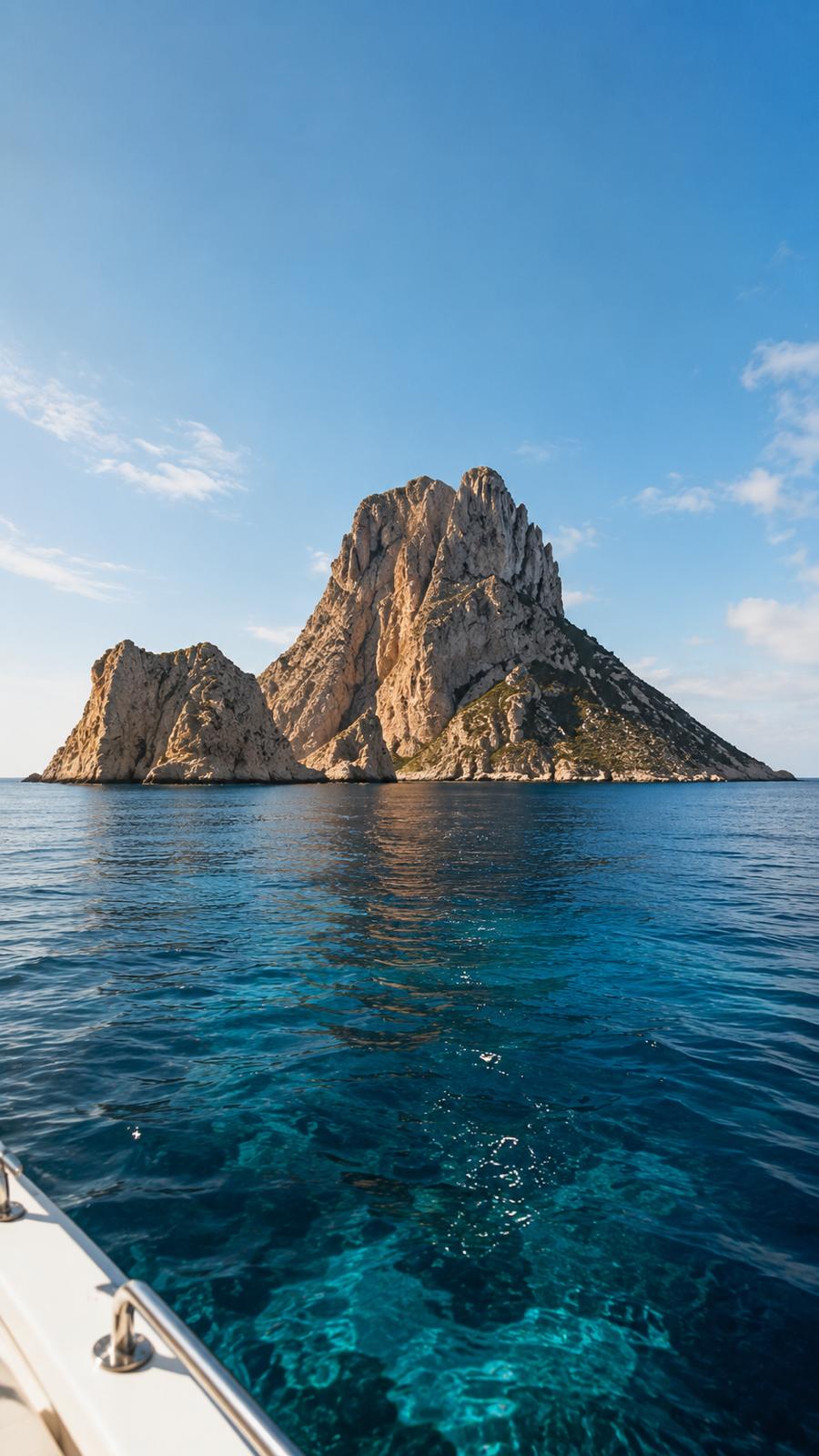 Es Vedrà from a boat